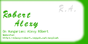 robert alexy business card