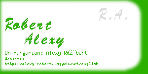 robert alexy business card